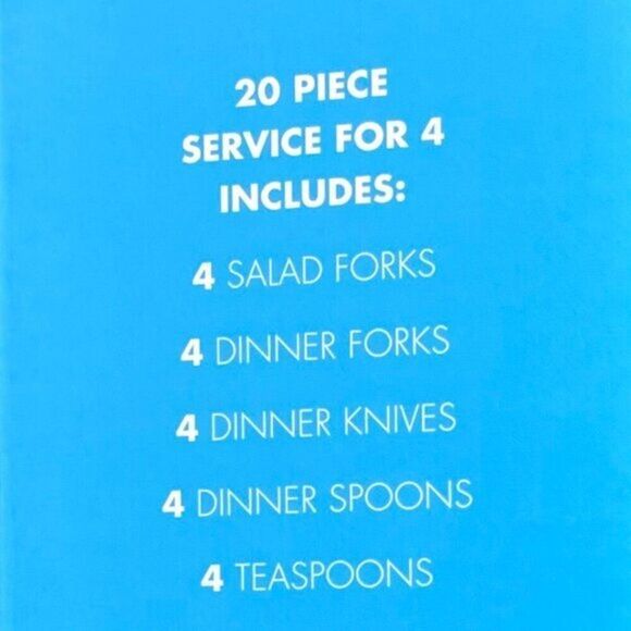 Oneida Casaba 20 Piece Everyday Premium Flatware Set, Service for 4 - Picture 3 of 5